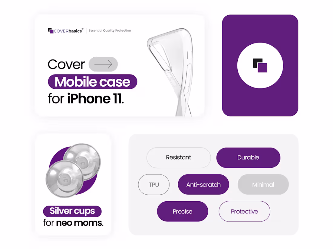 Cover image for 
COVERbasics · Brand Identity