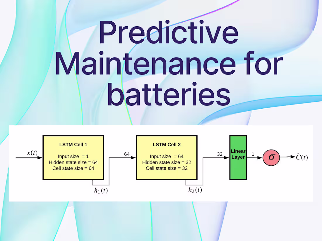 Cover image for Predictive Maintenance for battery cells using LSTMs