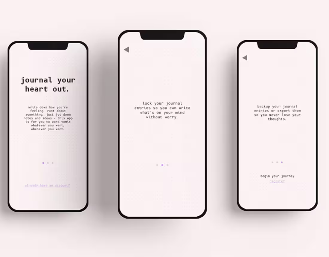 Cover image for heartout- A Journaling App Concept