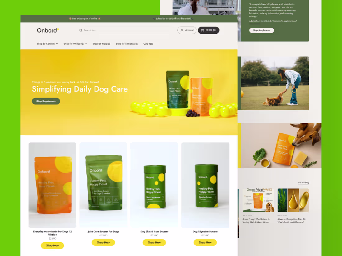 Cover image for Onbord Shopify | Custom Ecommerce Design & Development