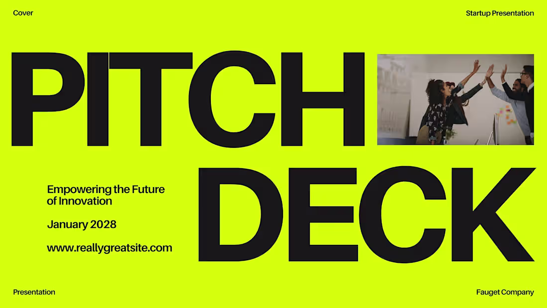 Cover image for Strategic Pitch Deck for Investor Engagement