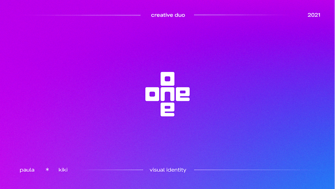 Cover image for one+one creative duo visual identity