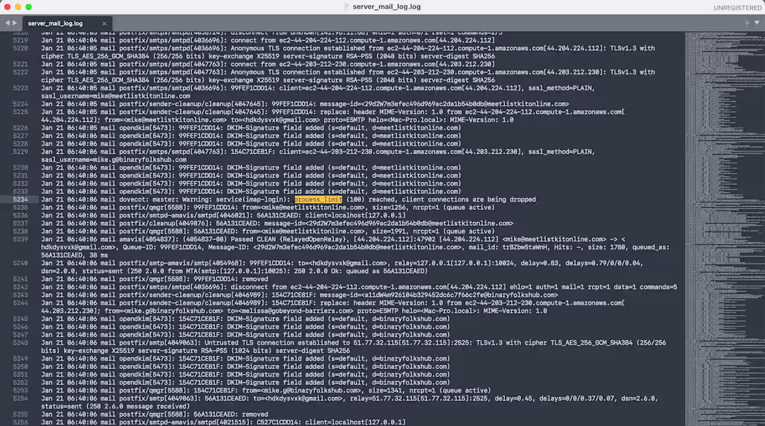 Cover image for Mass Email Server Fixed - IMAP Issue