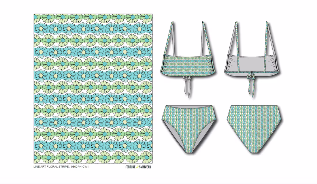 Cover image for FORTUNE SWIMWEAR /// 👘 PRINT DESIGN 
