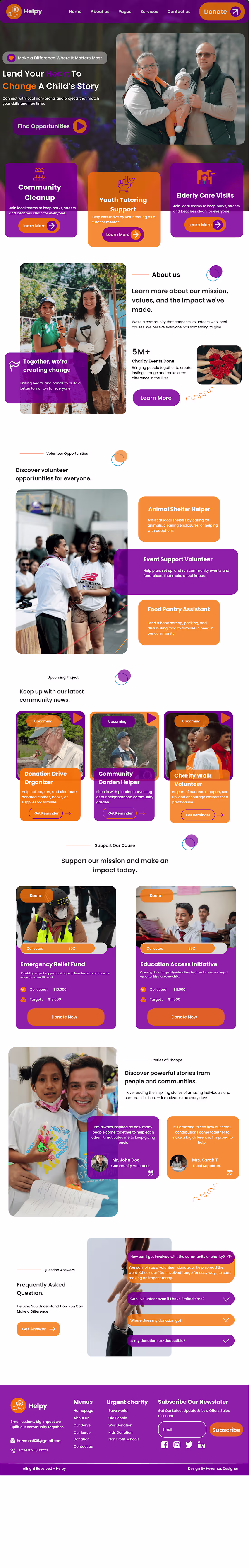 Cover image for Ui design for non profits & volunteers organization