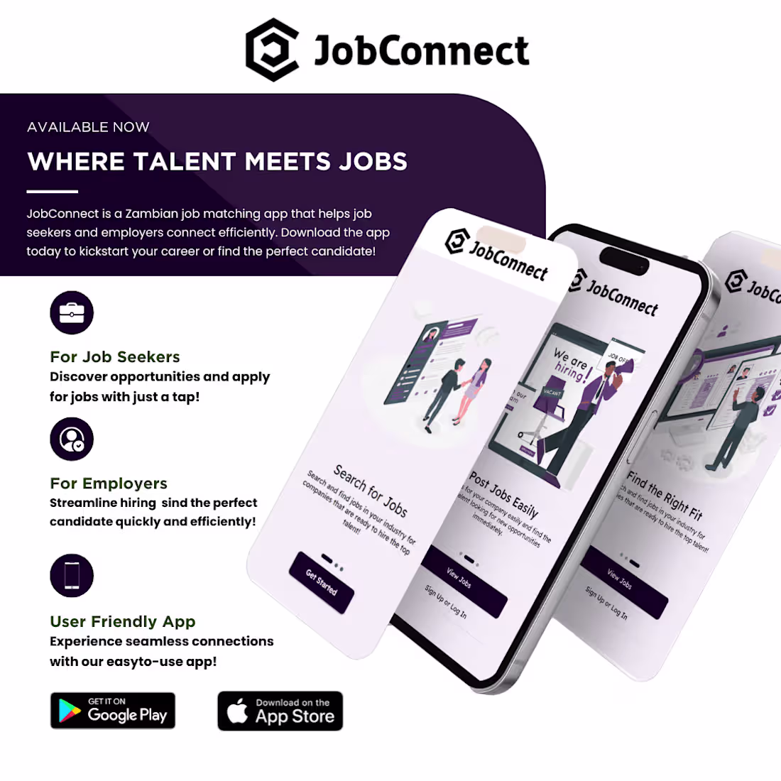 Cover image for JobConnect – Smart Recruitment & Job Search Platform