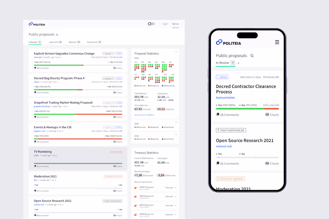 Cover image for Politeia | Blockchain Governance System