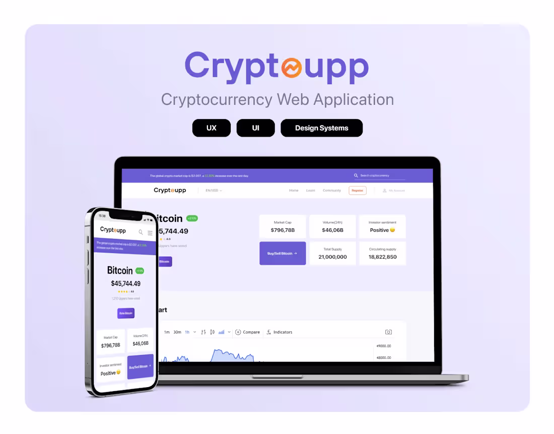 Cover image for UI/UX Design for Crypto Web3 Application