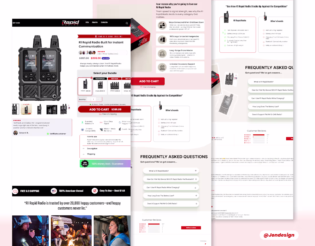 Cover image for Product landing page