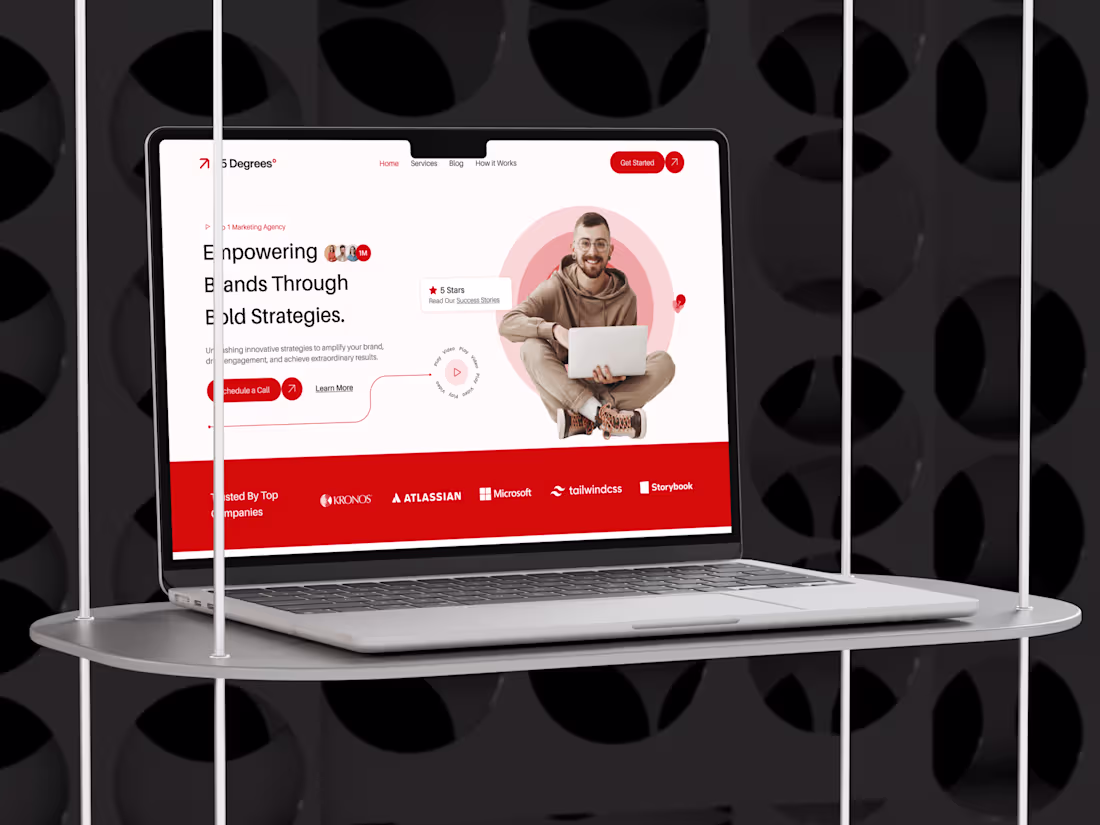 Cover image for Marketing Agency Website UI Design