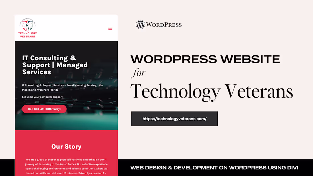 Cover image for Technology Veterans - WordPress Website
