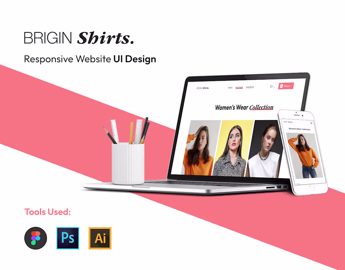 Cover image for Responsive Website Design BRIGIN Shirts
