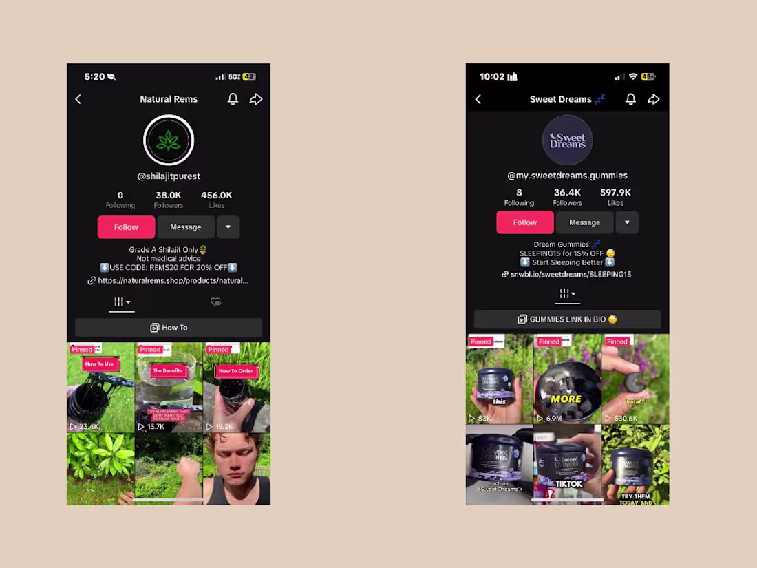 Cover image for UGC Product Content for Sweet Dreams & Shilajit Resin