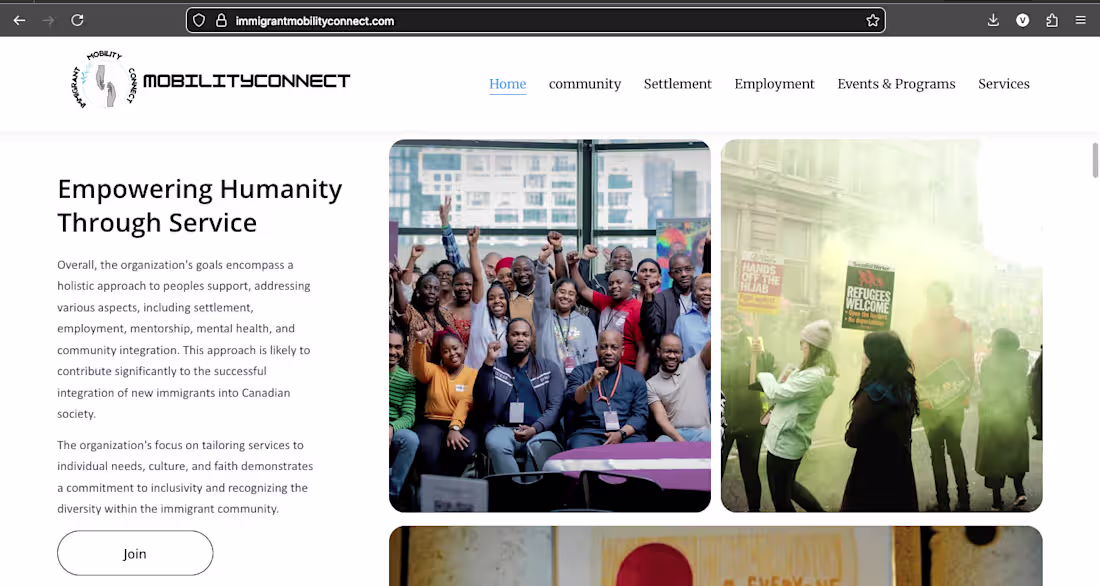 Cover image for Immigrant Mobility Connect - Digital Support Platform