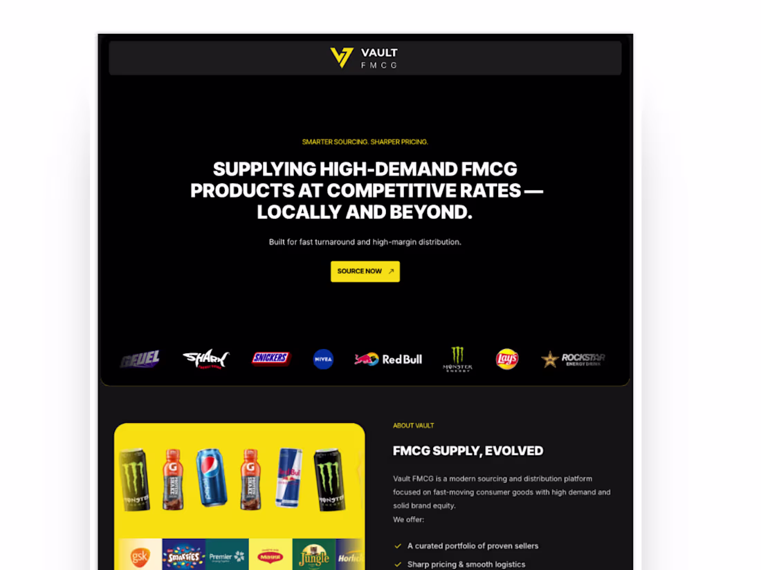 Cover image for Vault Landing page