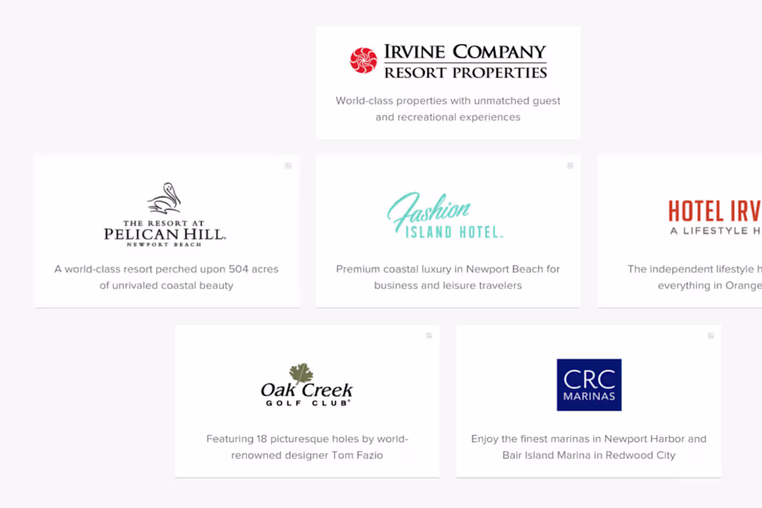 Cover image for Irvine Company Resorts