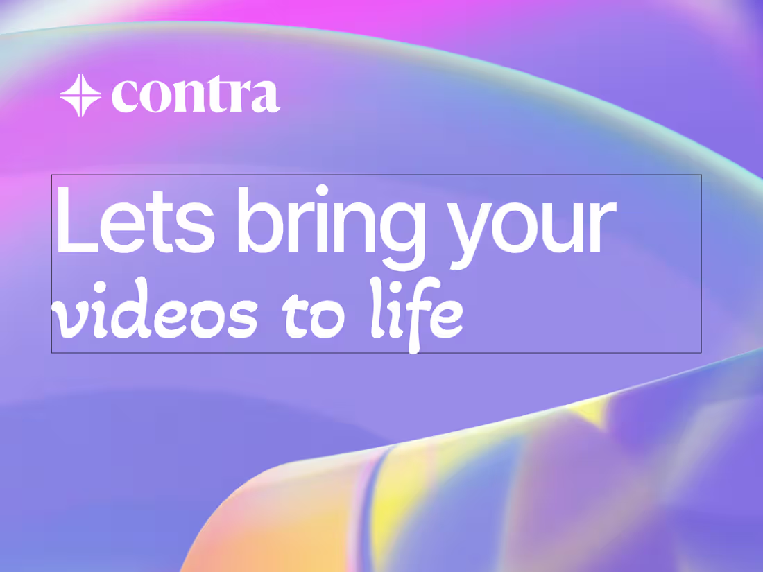 Cover image for Video Editing + Motion Graphics