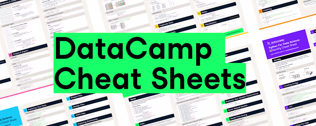 Cover image for DataCamp Cheat Sheets