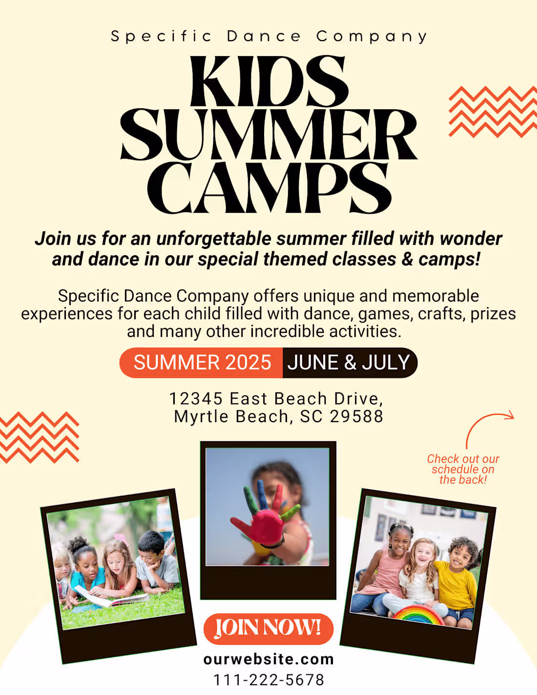 Cover image for Summer Camp Flyer for Dance Studio