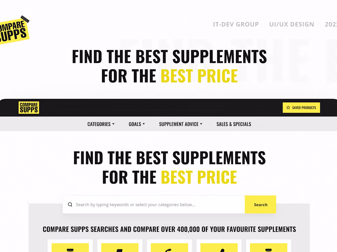 Cover image for Online store of vitamins