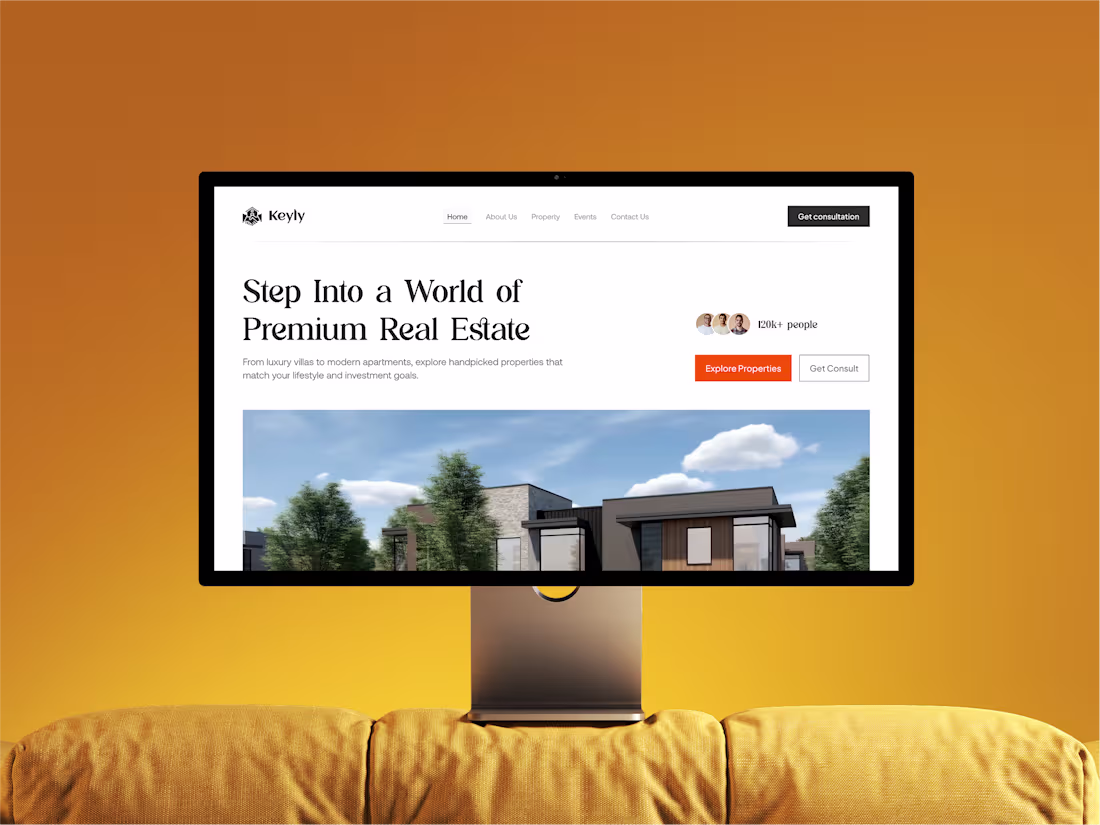 Cover image for Luxury Real Estate Website — Modern & Responsive