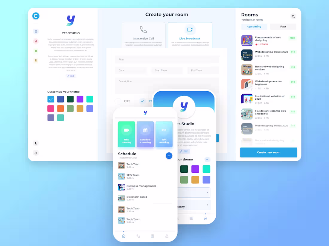 Cover image for Clowdmeet - Video Conference App / Website