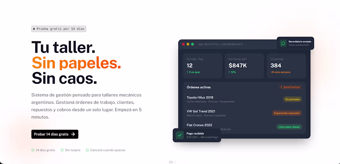 Cover image for BoxTaller - Saas Crm for