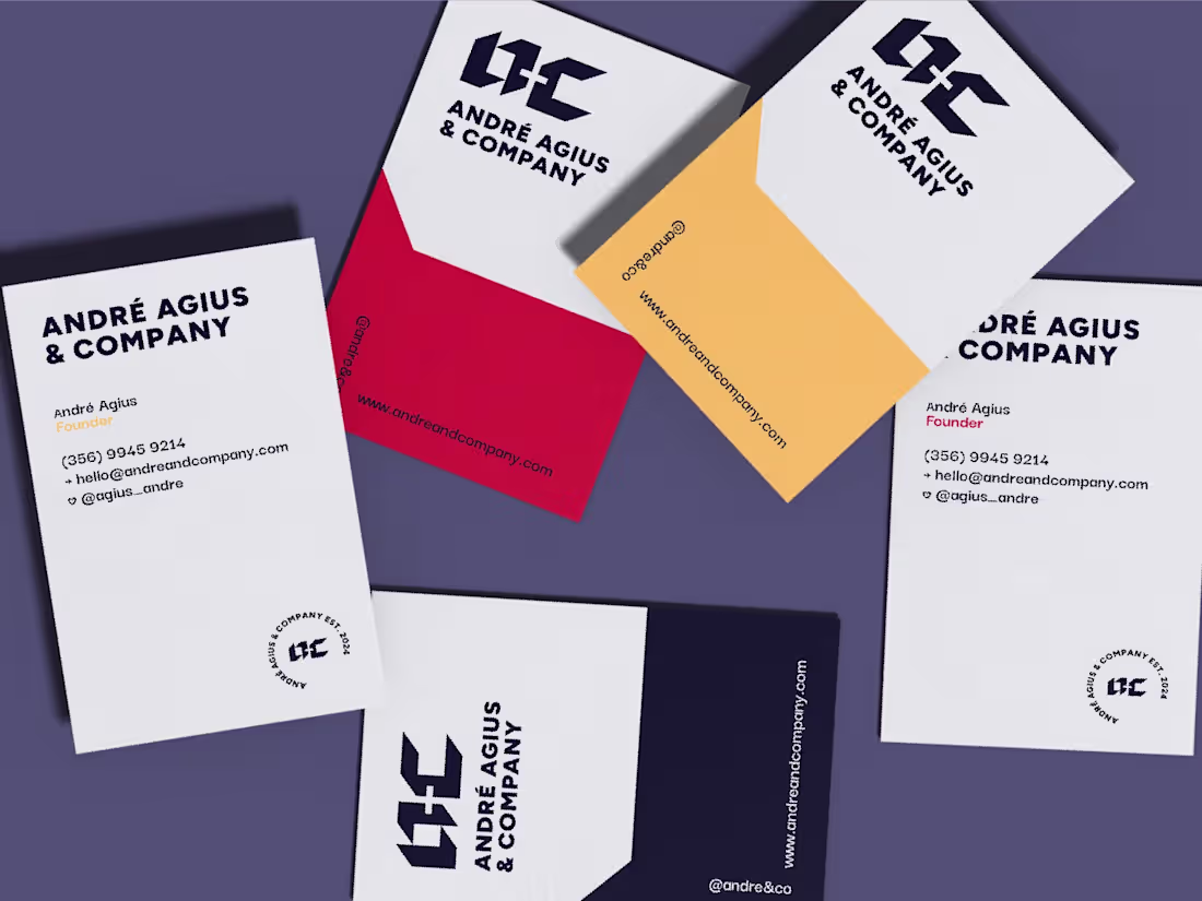 Cover image for Branding for André Agius & Co. 