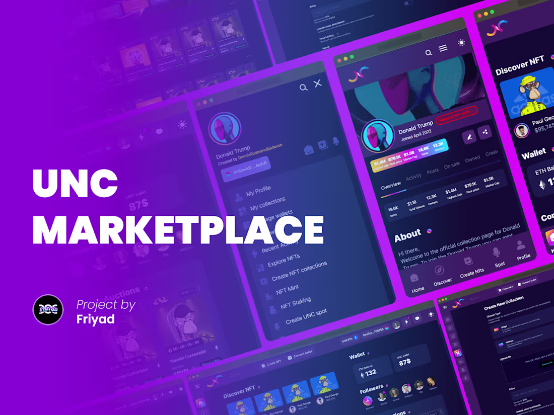 Cover image for UNC Marketplace | A NFT Marketplace | Frontend Development