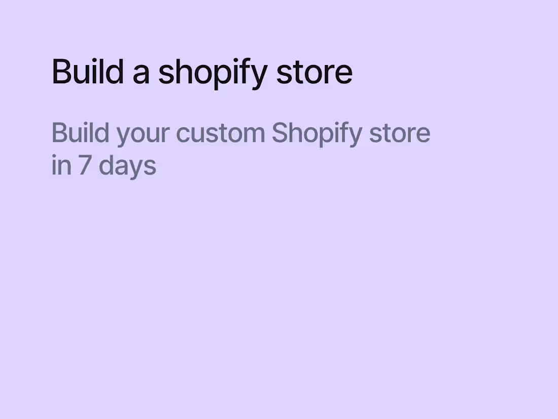 Cover image for Shopify Development