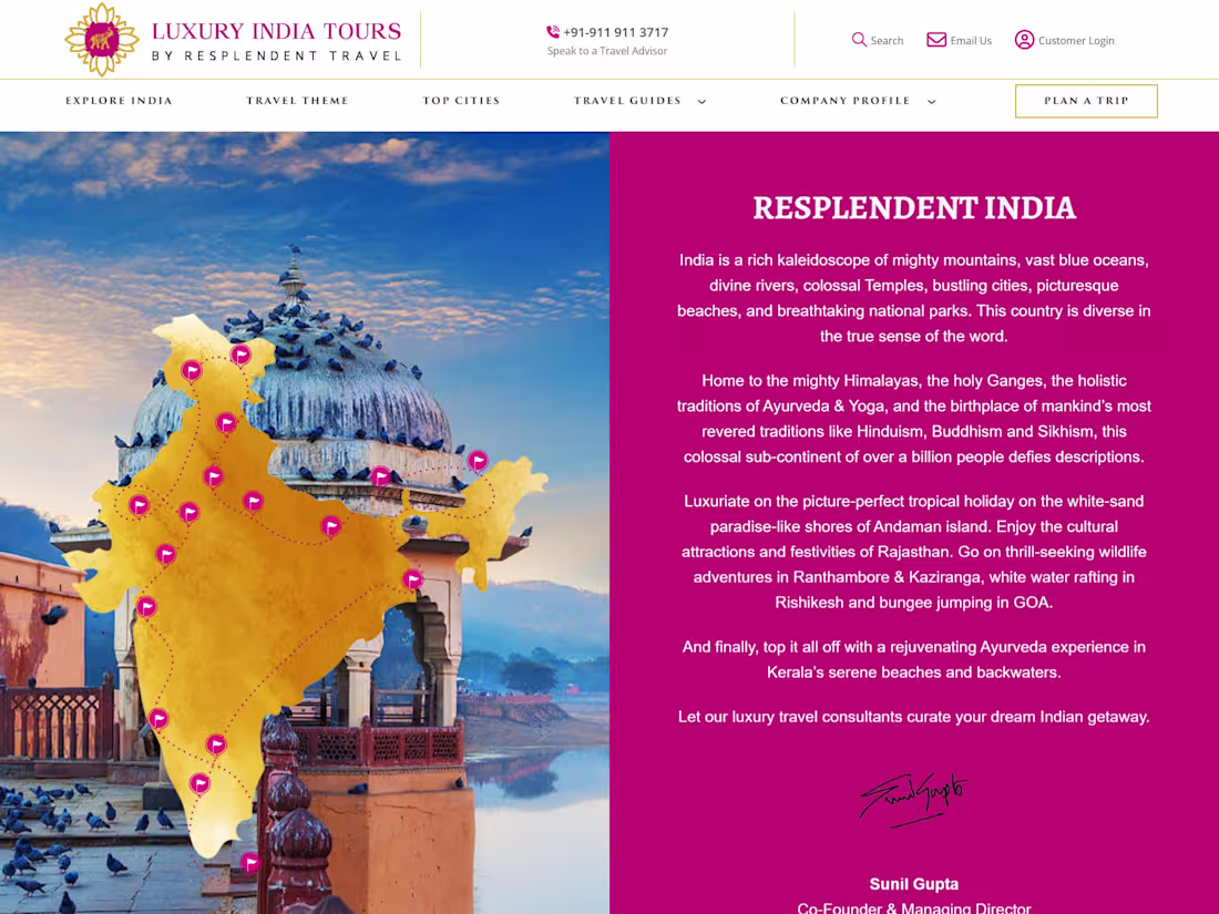 Cover image for Luxury India Tours