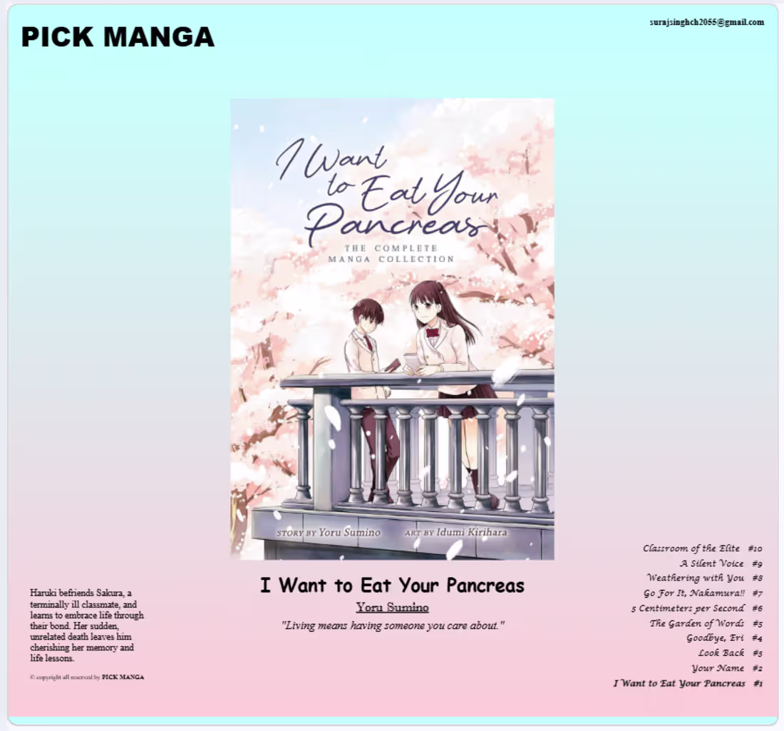 Cover image for PICK MANGA: An Manga Info