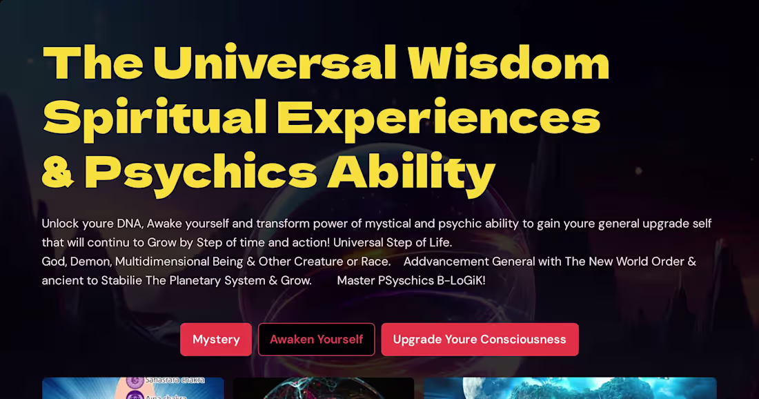 Cover image for Awakening Support and Psychic Abilities Enhancement