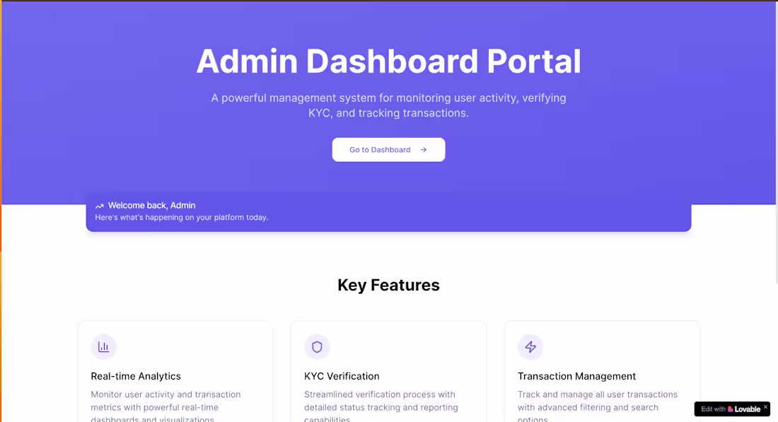 Cover image for Kyc manager (https://preview--cozy-kyc-manager.lovable.app/)...