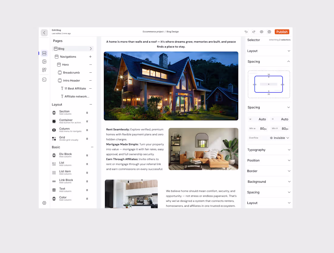 Cover image for I just completed the UI design for a website builder that ma...