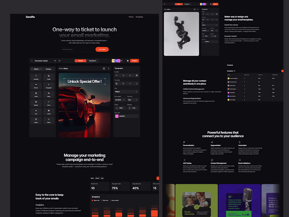 Cover image for Sendflo - Framer Design & Development 