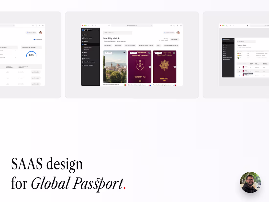 Cover image for Global Passport Modern Mobility Platform Redesign