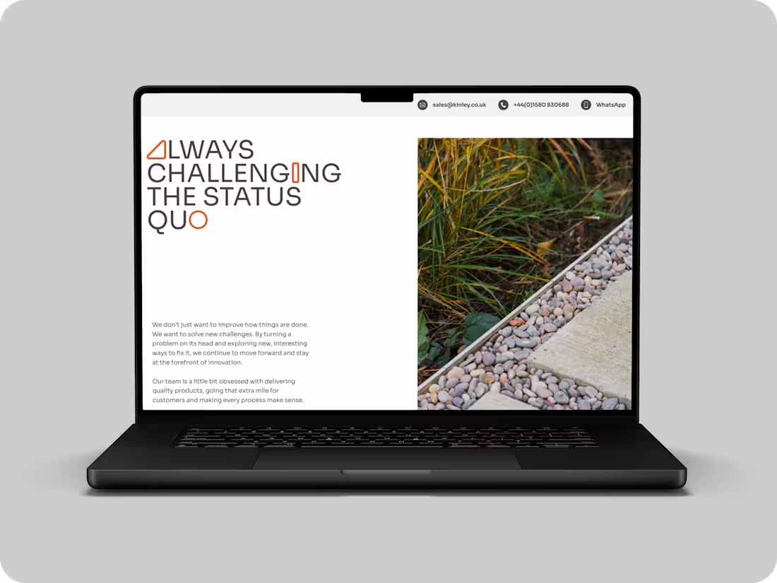 Cover image for Website for Kinley UK