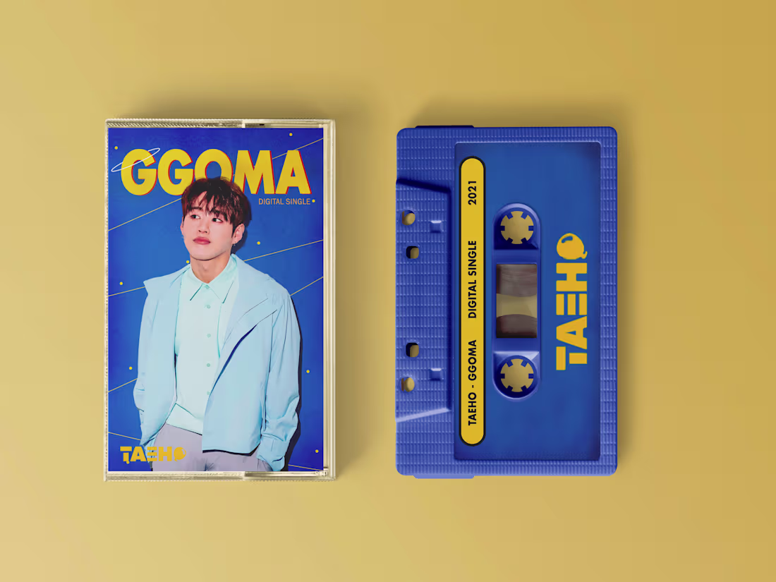 Cover image for Kpop Taeho GGOMMA cassette design