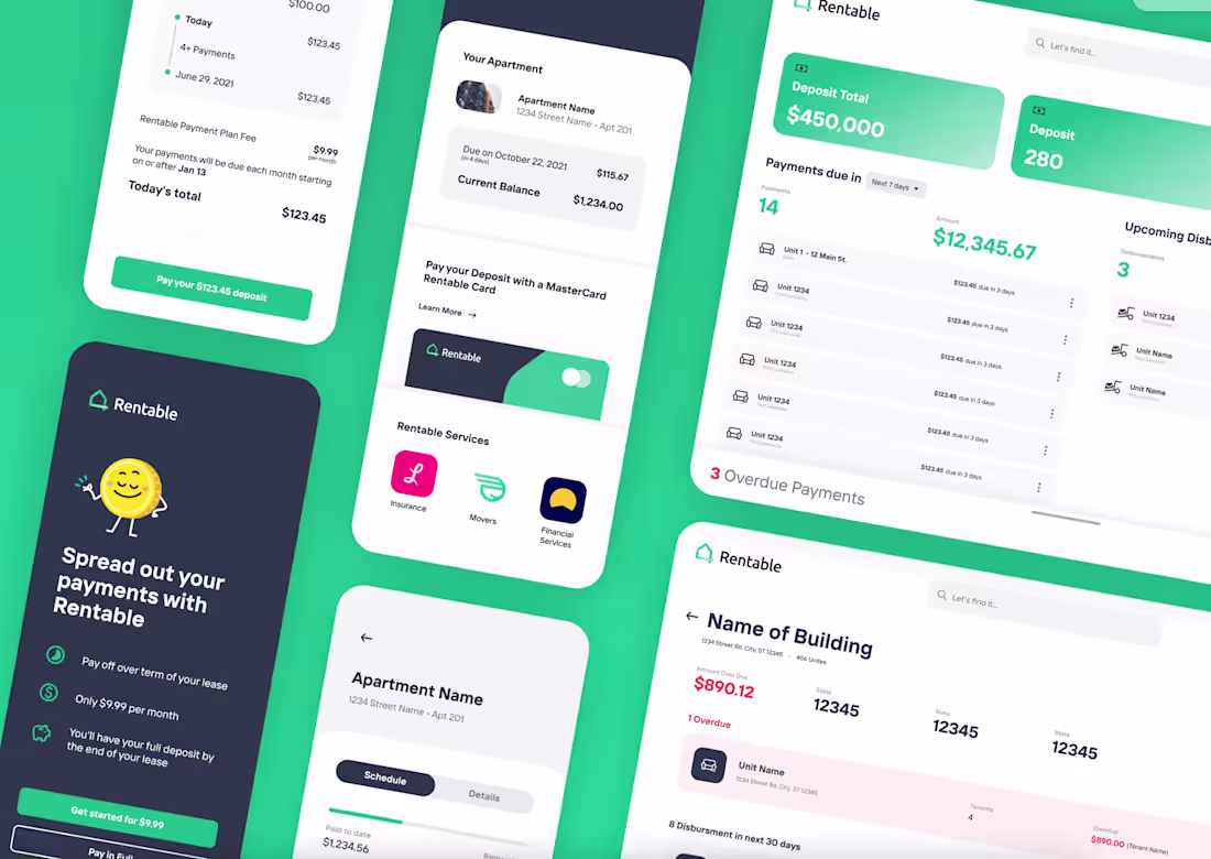 Cover image for UI/UX Consulting & Design for Rentable