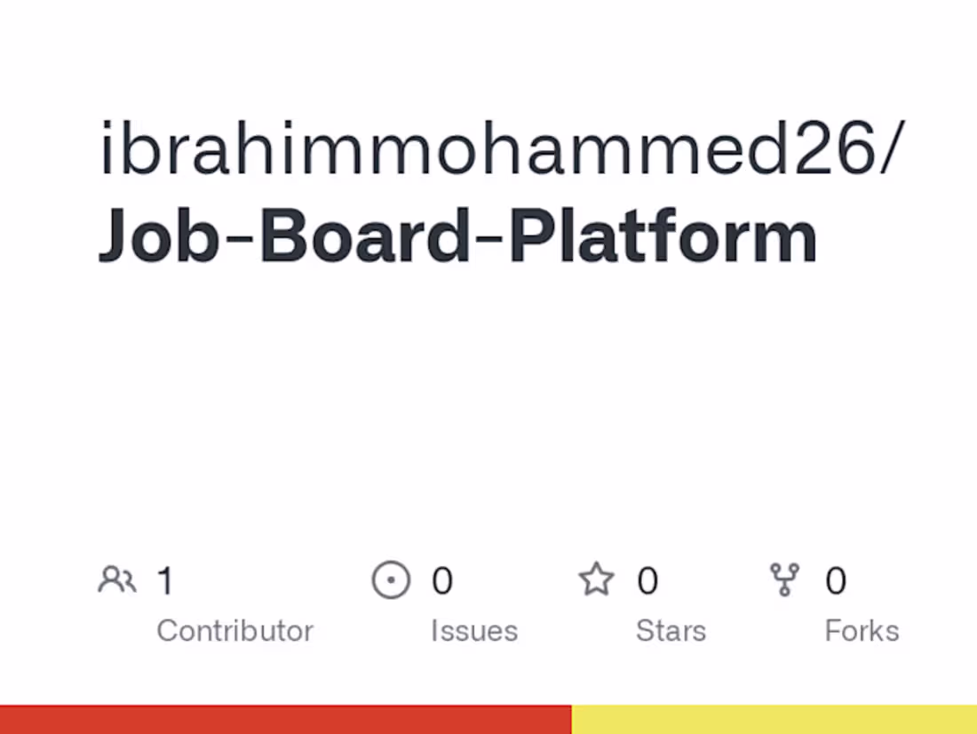 Cover image for GitHub - ibrahimmohammed26/Job-Board-Platform