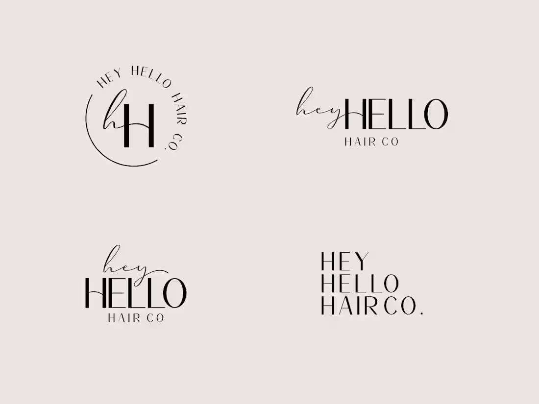 Cover image for heyHELLO Logo Variants