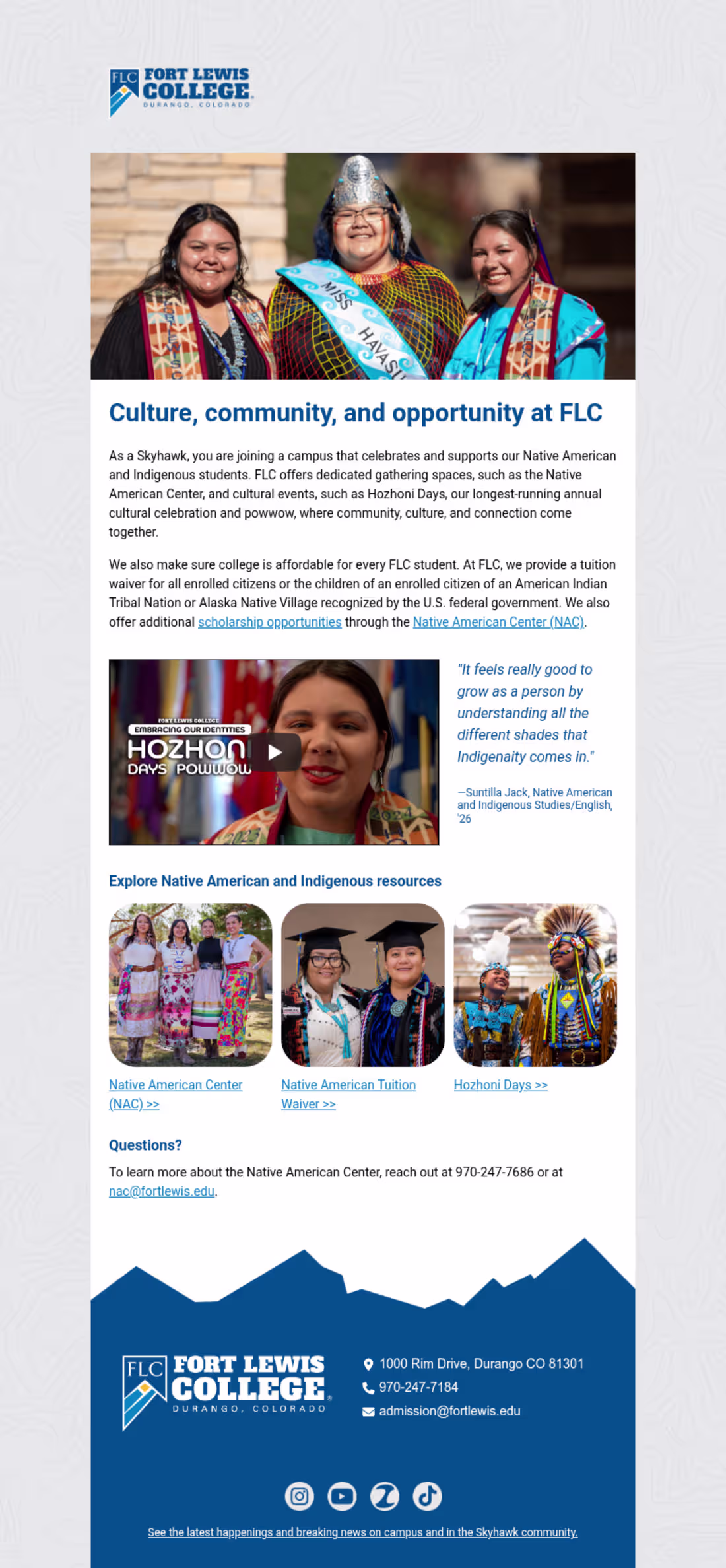 Cover image for Informative email describing student belonging