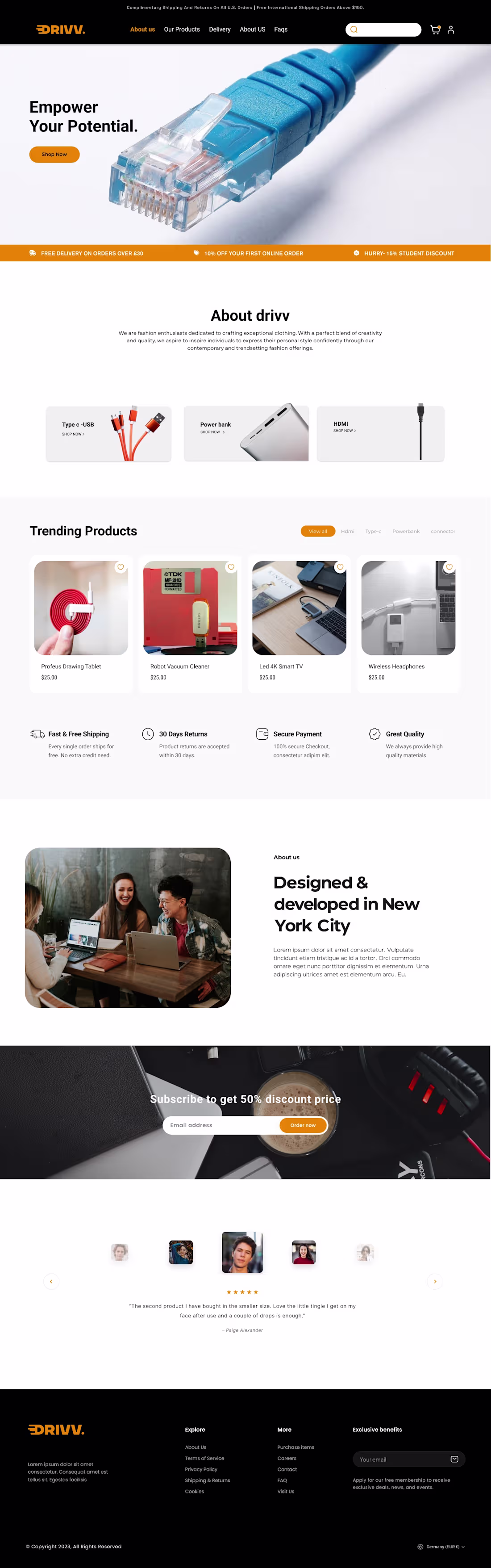 Cover image for Drivv webflow E-commerce store