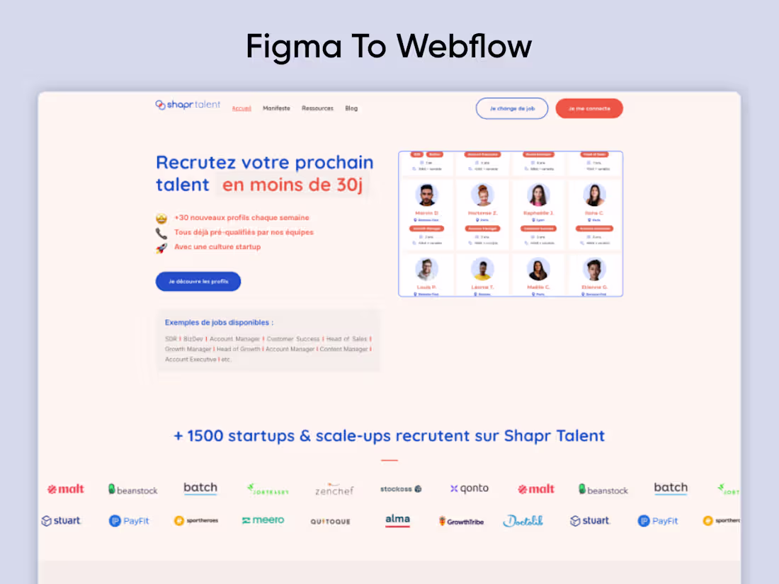 Cover image for Figma to Webflow Conversion Project