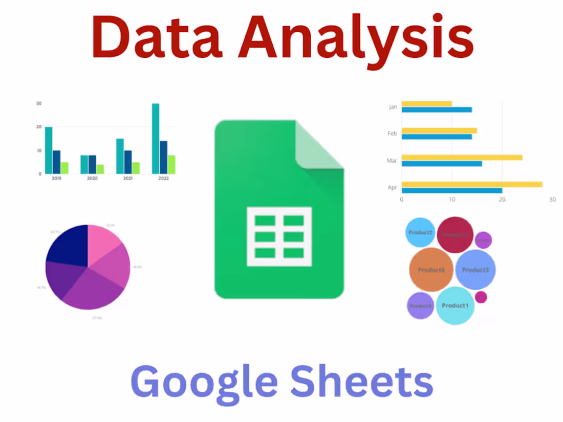 Cover image for Data Analysis and Visualization KPI Reports in Google Sheets