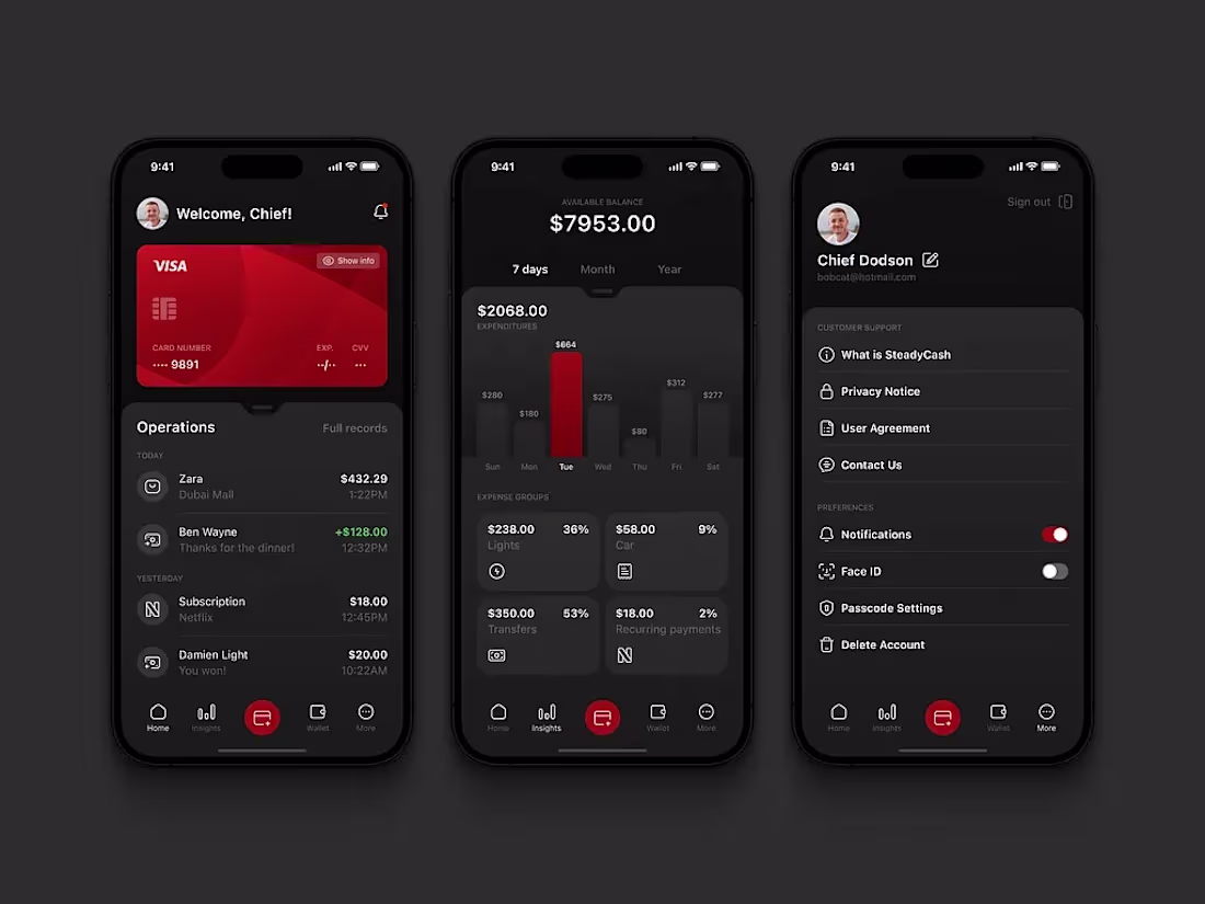 Cover image for SteadyCash Fintech Mobile App Development