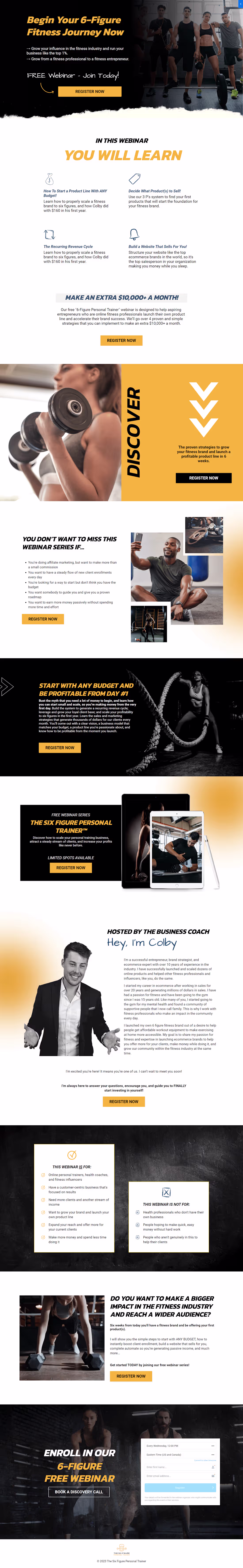 Cover image for Fitness Course | Kajabi Sales Page | Landing Page