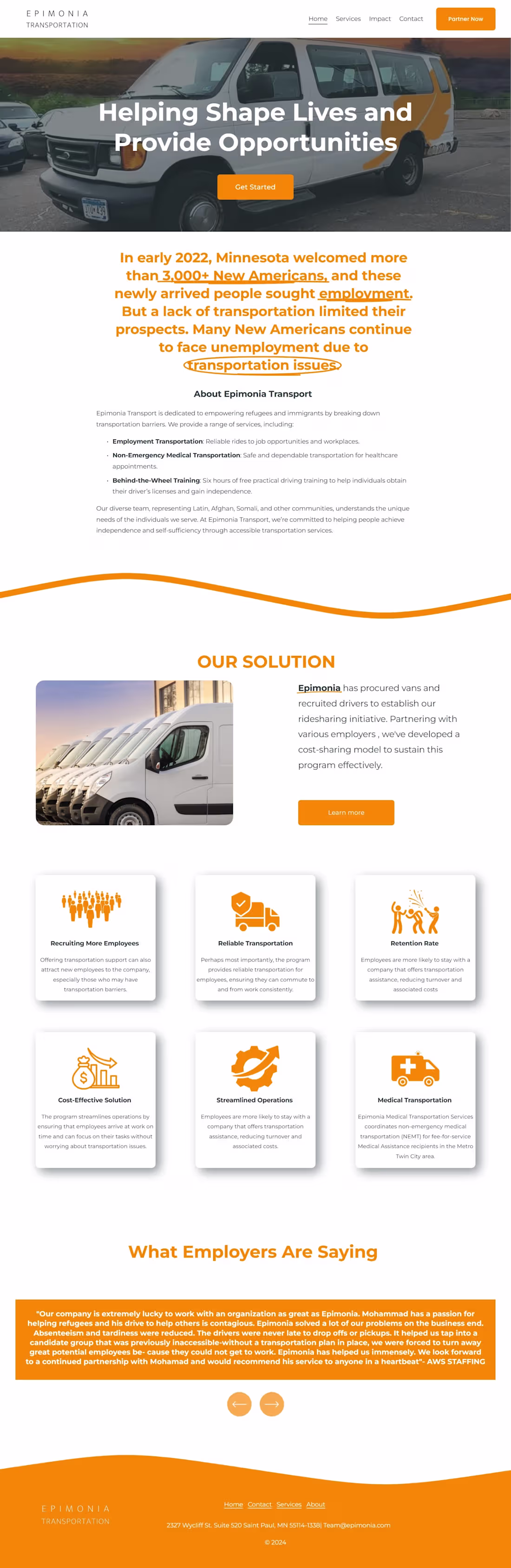 Cover image for Website Design for Transport business