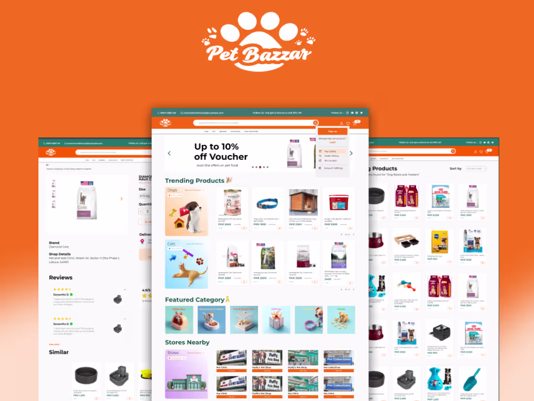 Cover image for 𝗜𝗻𝘁𝗿𝗼𝗱𝘂𝗰𝘁𝗶𝗼𝗻
PetBazzar is a startup making